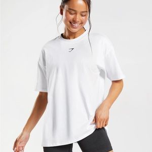 Gymshark White Short Sleeve Tee